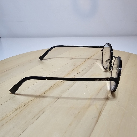 Steve Madden CV Roundz Black Full Rim Eye Glasses Metal Frame 50□22 L.140mm - Picture 5 of 10